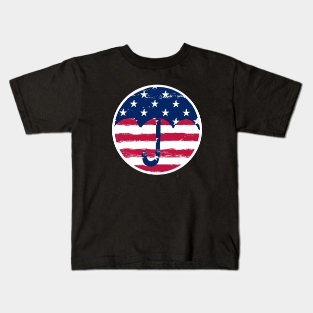 umbrella academy - american flag Kids T-Shirt by gochiii